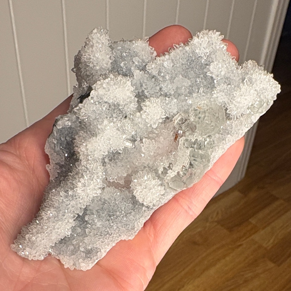 Sparkling Crystal Cluster with Fluorite